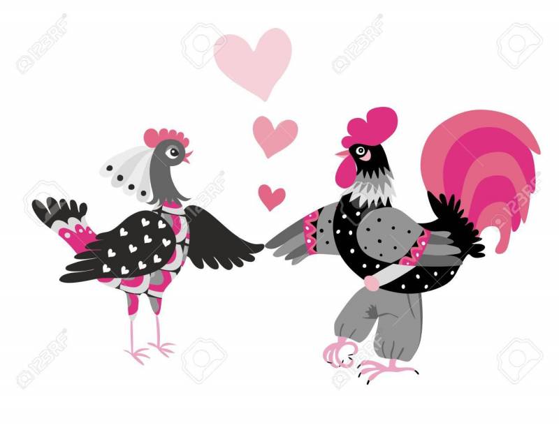 Daddy Poule fête la Saint Valentin